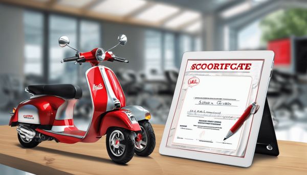 Comment obtenir facilement un certificat de vente scooter ?