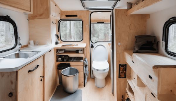 Solutions pratiques pour une toilette sèche en van